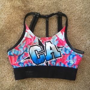 Pink CA sports bra